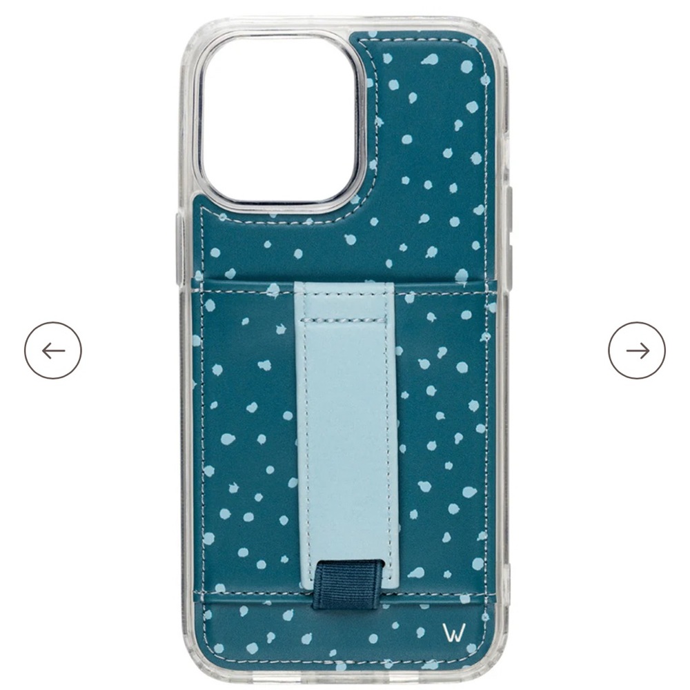 Wallis Blue and White iPhone Case with Kickstand